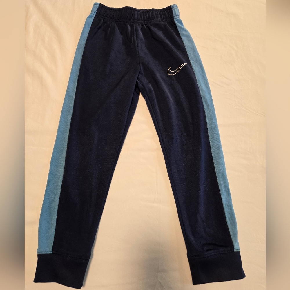 Nike Kids Navy and Light Blue Track Pants